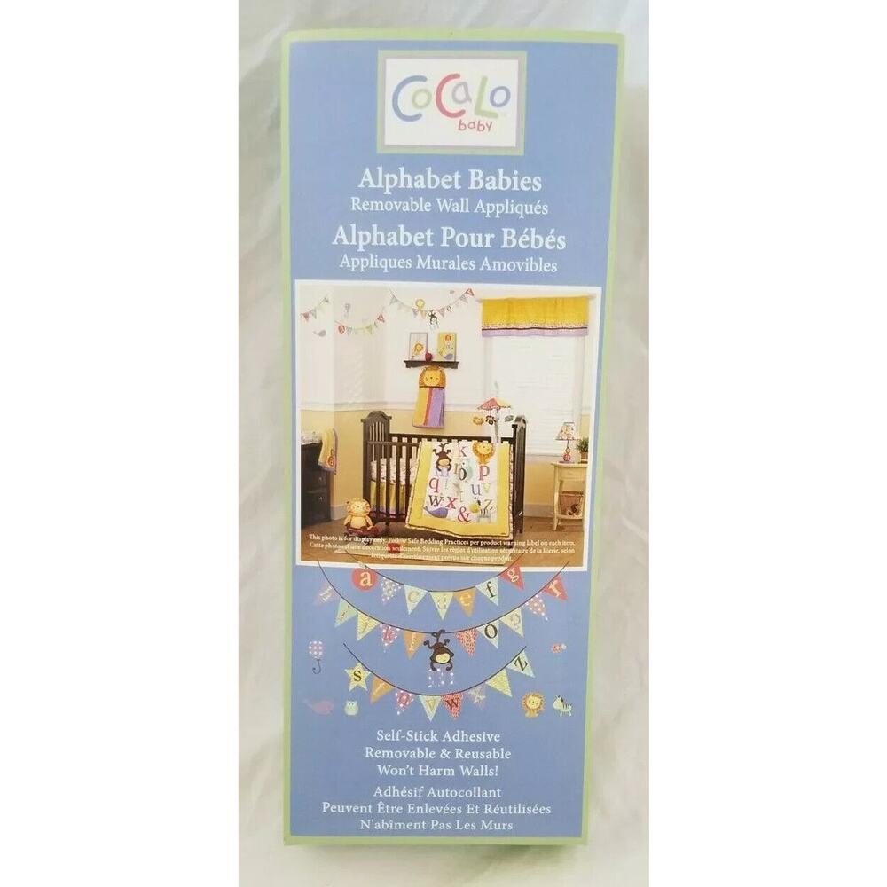 Cocalo Alphabet Babies ABCs Wall Appliques Decals Nursery Decor - New in Package